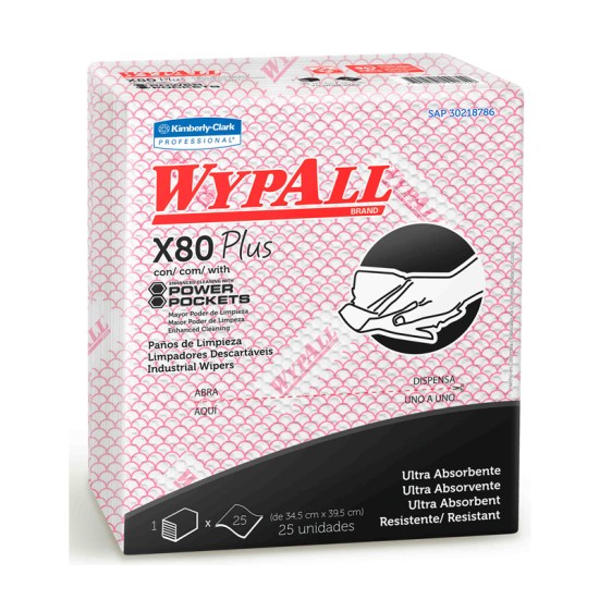 Wypall® X80 PLUS 1406 rojo