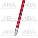 Bastón fibra de vidrio rojo1905-FR con punta metálica