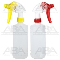 Atomizador uso rudo reforzado varios colores con botella cilíndrica 500 ml.