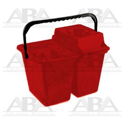 Cubo limpiador doble rojo c/exprimidor 14L 460515 Cisne