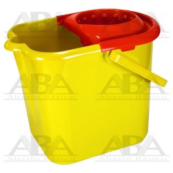 Cubeta amarilla con exprimidor rojo 16.5 L 3800360 Jofel