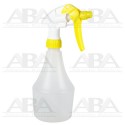 Atomizador uso rudo reforzado amarillo con botella cónica 500 ml.