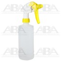 Atomizador uso rudo reforzado amarillo con botella cilíndrica 500 ml.