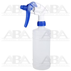Atomizador uso rudo reforzado azul con botella cilíndrica 500 ml.
