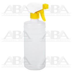 Atomizador estándar amarillo con botella cilíndrica 500 ml.