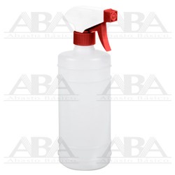 Atomizador estándar rojo con botella cilíndrica 500 ml.