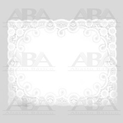 Blonda rectangular decorativa de papel blanca No.AA Patrosa